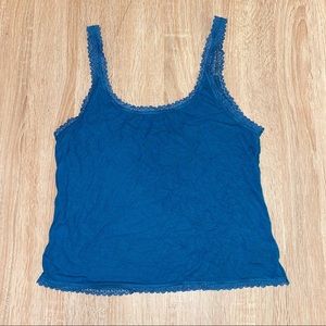 American Eagle Blue Lace Cami Size Large